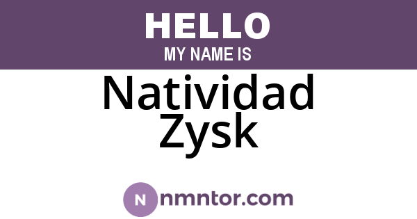 Natividad Zysk