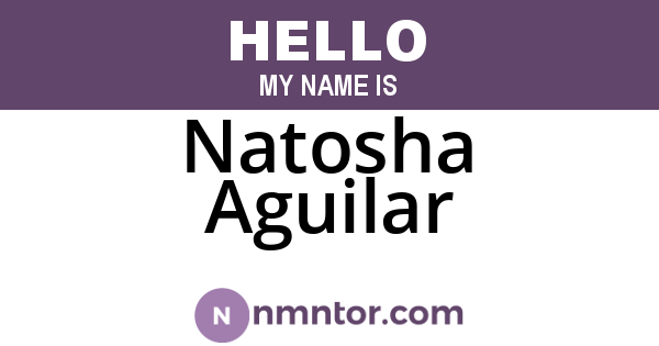 Natosha Aguilar