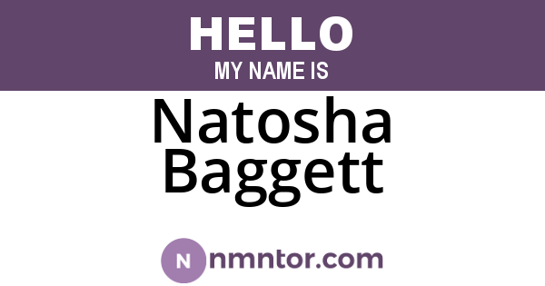 Natosha Baggett