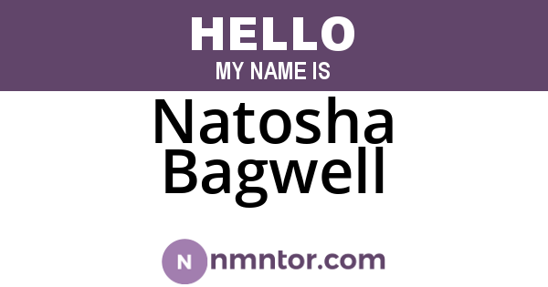 Natosha Bagwell