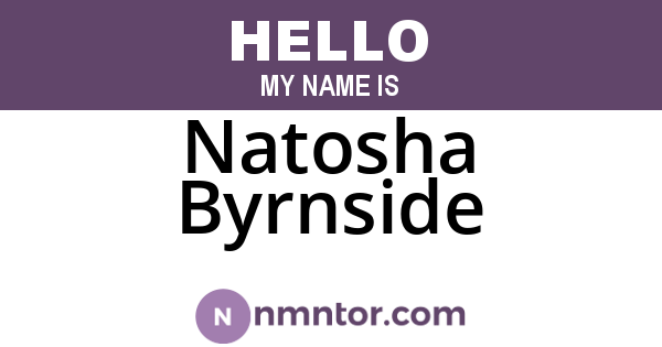 Natosha Byrnside