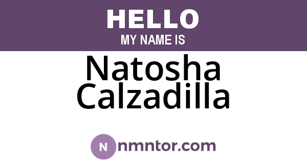 Natosha Calzadilla