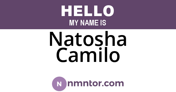 Natosha Camilo