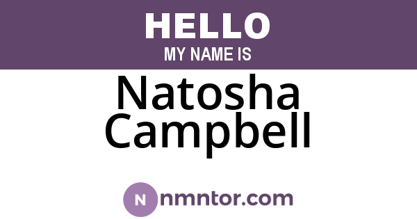 Natosha Campbell