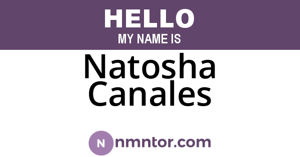 Natosha Canales