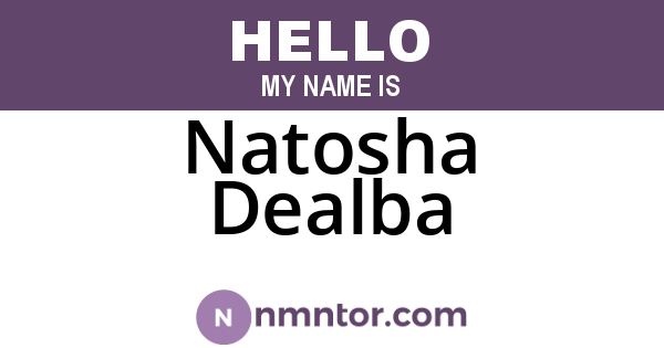 Natosha Dealba