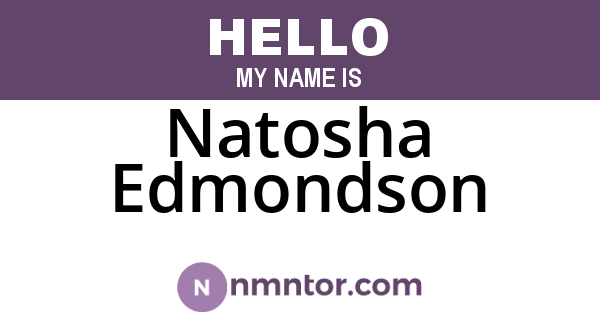Natosha Edmondson