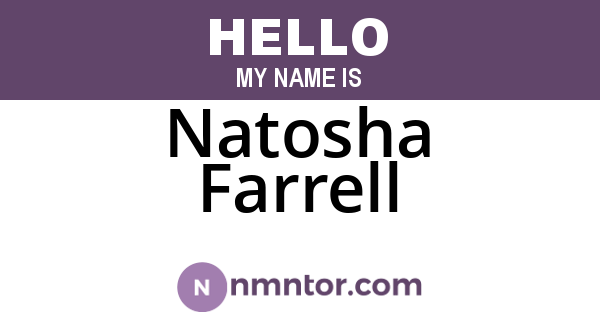 Natosha Farrell
