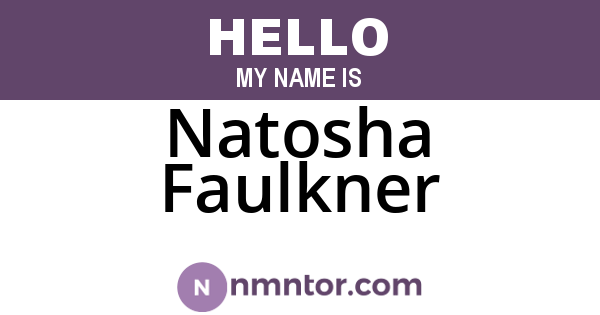 Natosha Faulkner
