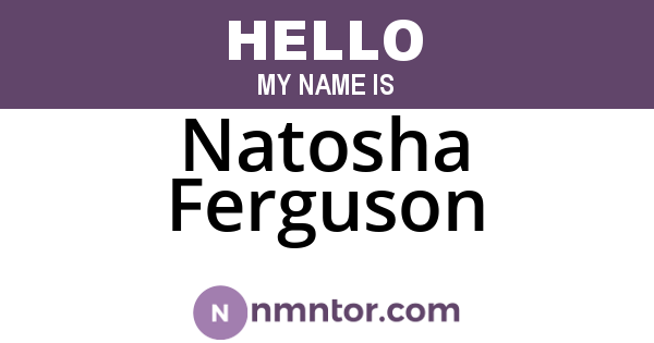 Natosha Ferguson