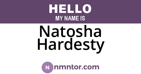 Natosha Hardesty