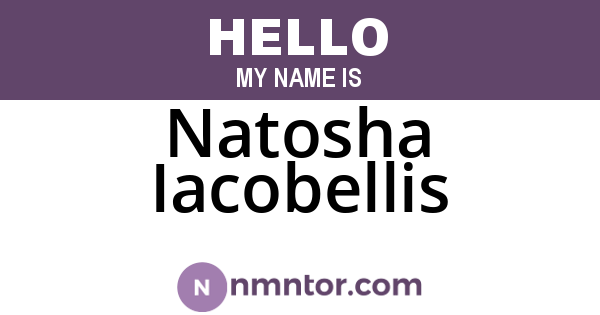 Natosha Iacobellis