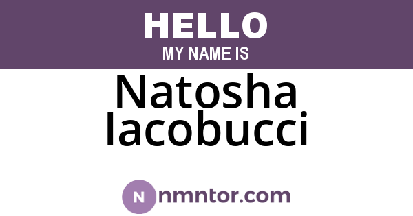 Natosha Iacobucci