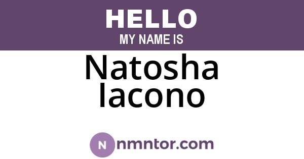 Natosha Iacono