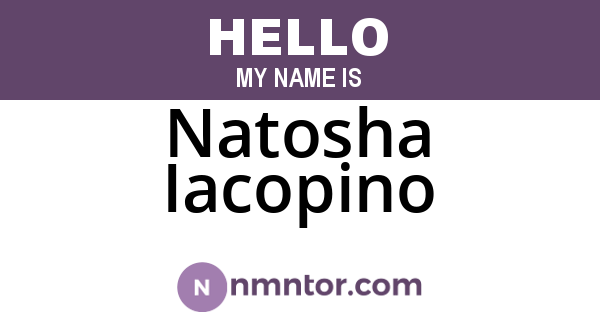 Natosha Iacopino