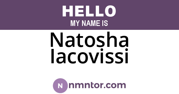 Natosha Iacovissi