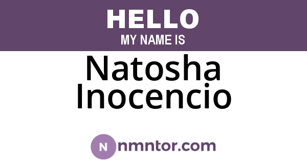 Natosha Inocencio
