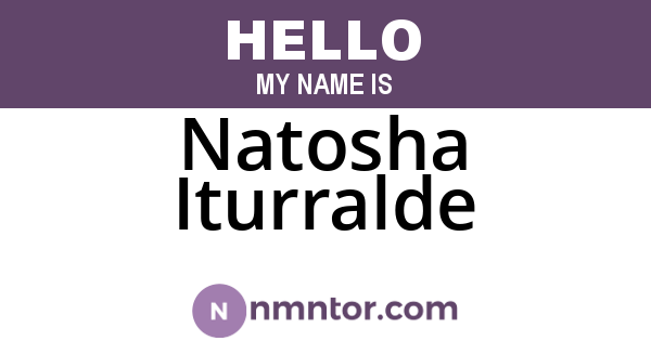 Natosha Iturralde