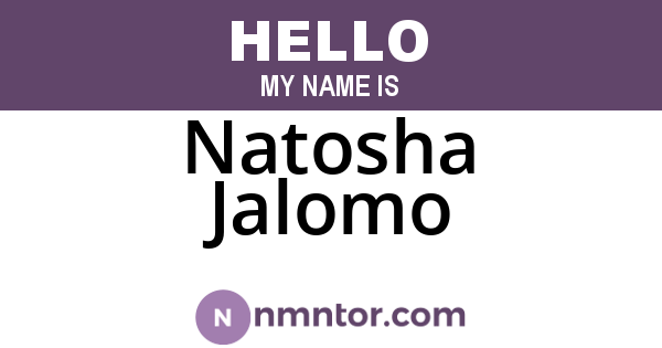 Natosha Jalomo