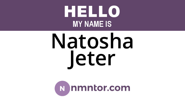 Natosha Jeter