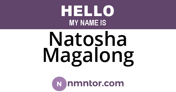 Natosha Magalong