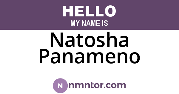 Natosha Panameno