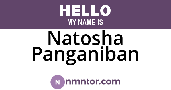 Natosha Panganiban