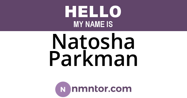 Natosha Parkman