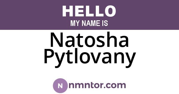 Natosha Pytlovany