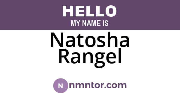 Natosha Rangel