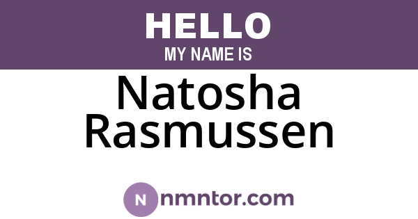 Natosha Rasmussen