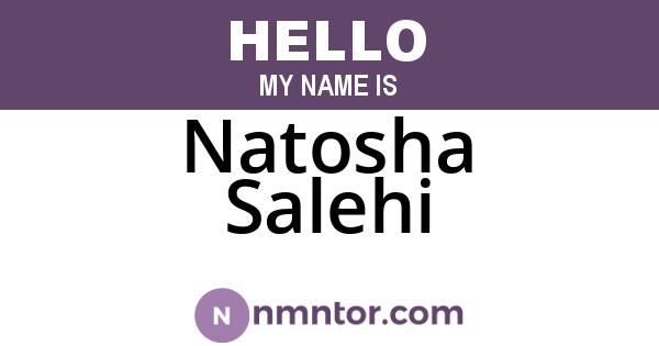 Natosha Salehi