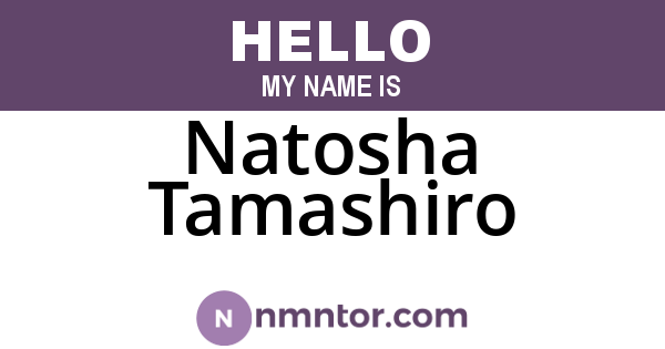 Natosha Tamashiro