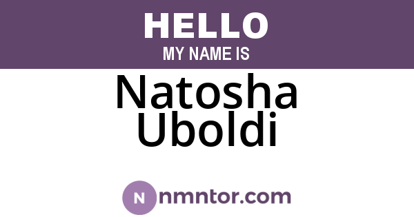 Natosha Uboldi