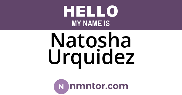 Natosha Urquidez