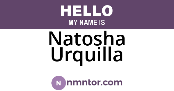 Natosha Urquilla