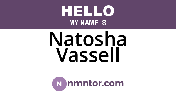 Natosha Vassell