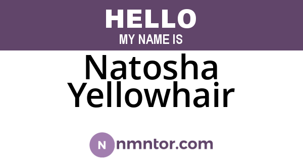 Natosha Yellowhair