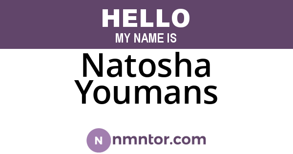 Natosha Youmans