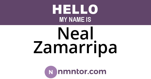 Neal Zamarripa
