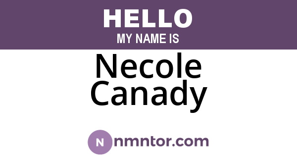Necole Canady