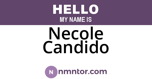 Necole Candido