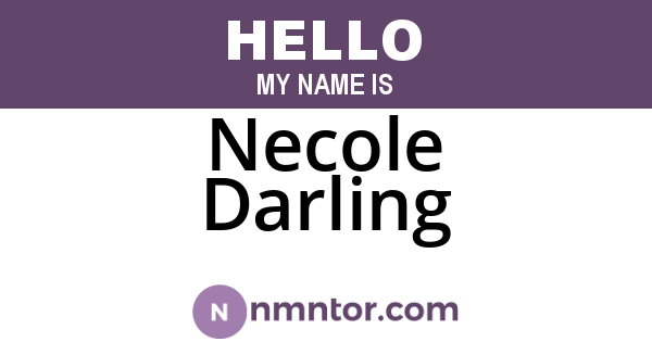 Necole Darling