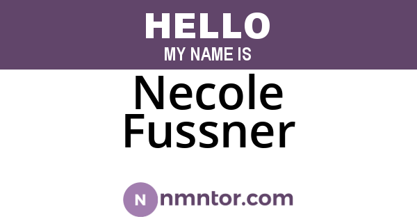 Necole Fussner