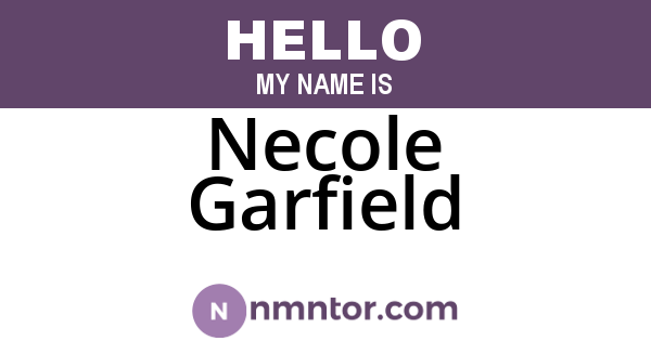 Necole Garfield