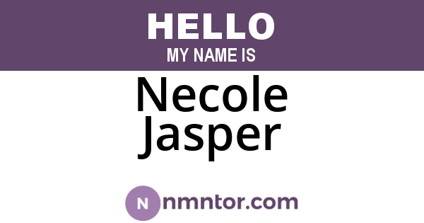 Necole Jasper