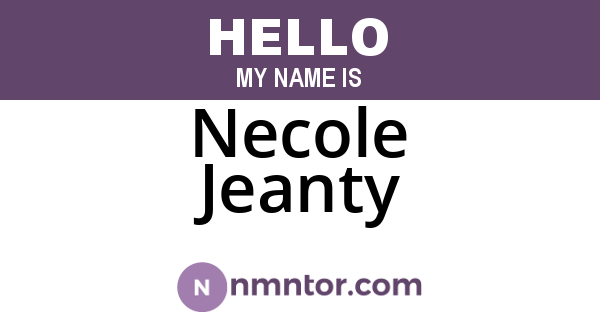 Necole Jeanty