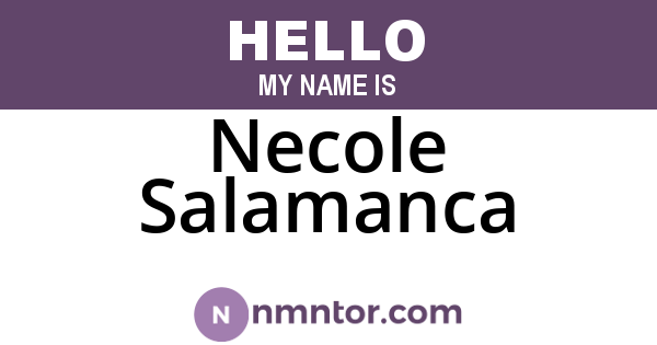 Necole Salamanca