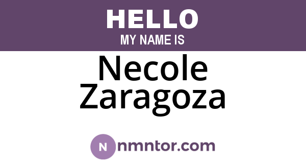 Necole Zaragoza