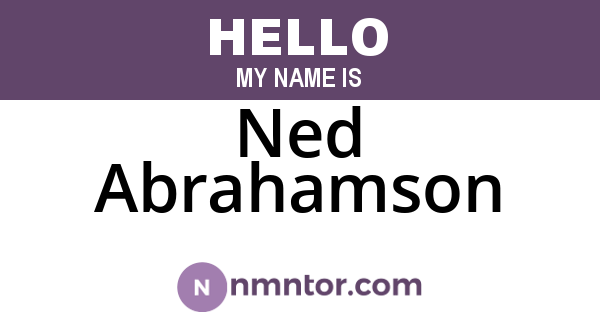 Ned Abrahamson